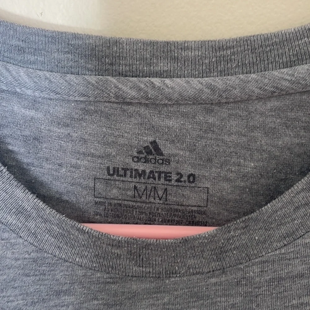 Adidas Ultimate 2.0 Gray Muscle Tee Tank Size M - Picture 3 of 5